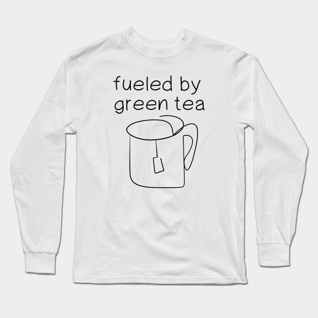 fueled by green tea Long Sleeve T-Shirt by Octeapus